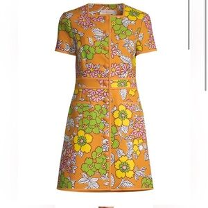Tory Burch wallpaper floral dress size 2